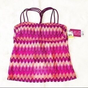 NWT Hula Honey Swim Top Size medium Pink
